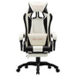 Sedia Da Gaming Con Poggiapiedi Verde E Nera In Similpelle