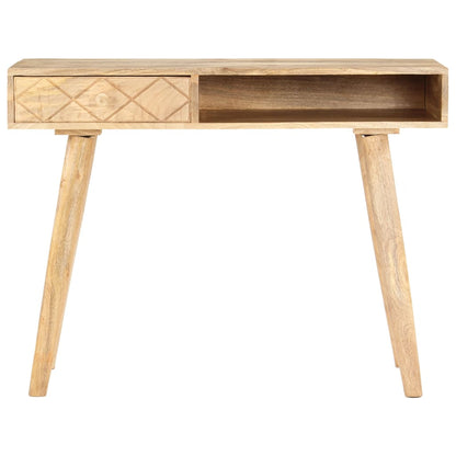 Tavolino Da Trucco 100X50X76 Cm In Legno Massello Di Mango