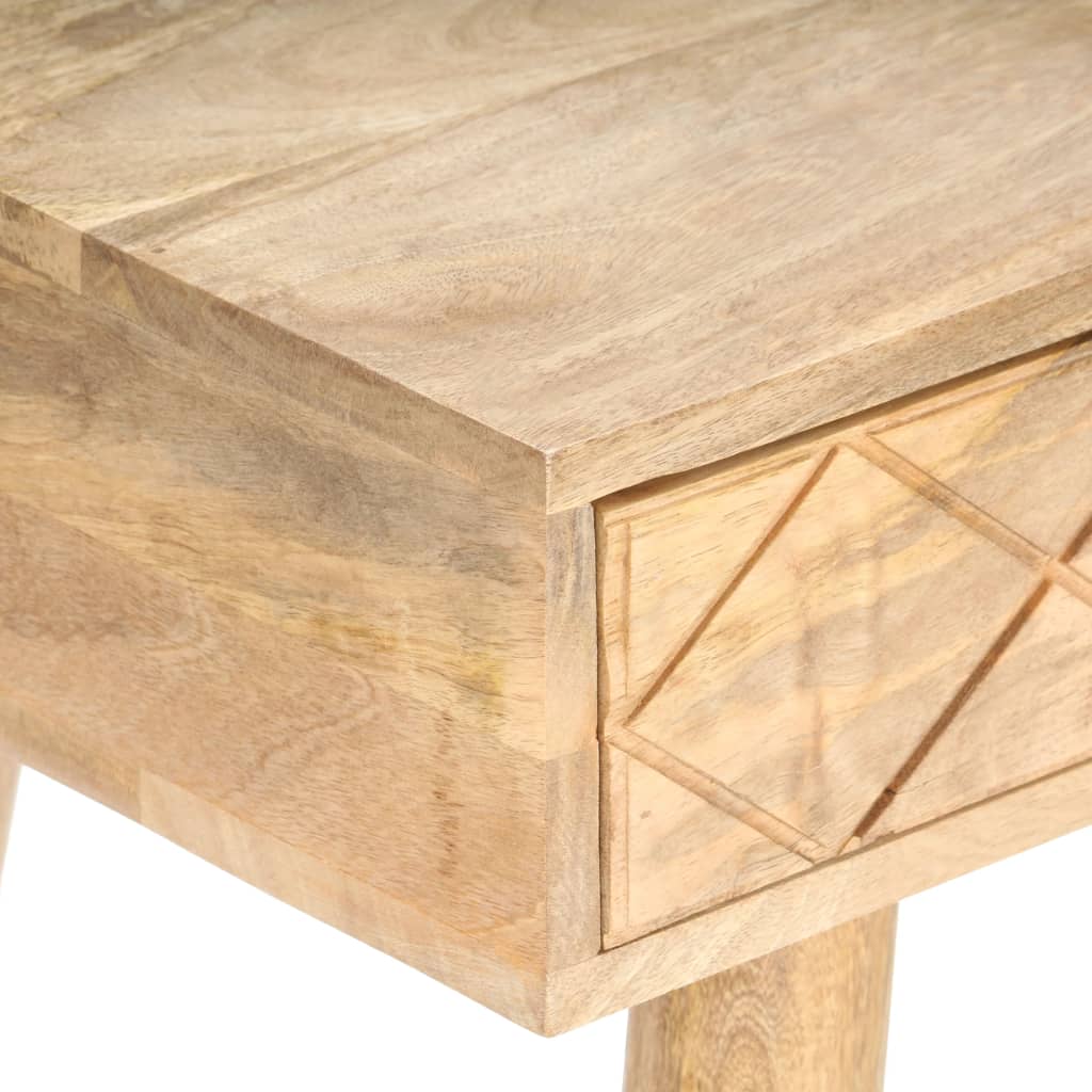 Tavolino Da Trucco 100X50X76 Cm In Legno Massello Di Mango