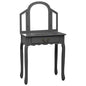 Tavolo Da Trucco Con Sgabello 65X36X128 Cm Paulownia E Mdf
