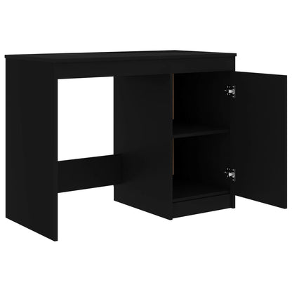 Scrivania Nera 140X50X76 Cm In Truciolato