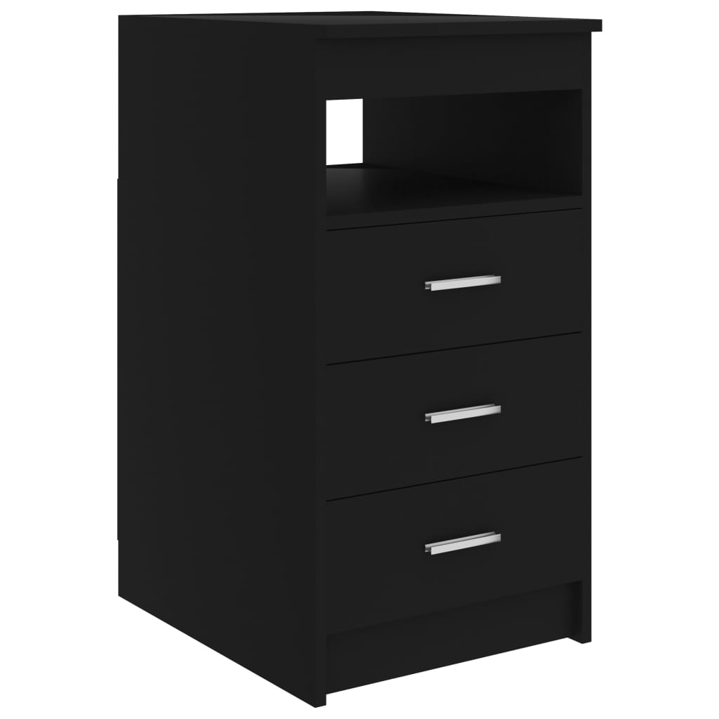 Scrivania Nera 140X50X76 Cm In Truciolato