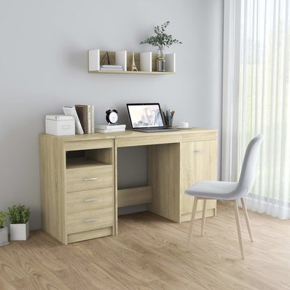 Scrivania Nera 140X50X76 Cm In Truciolato