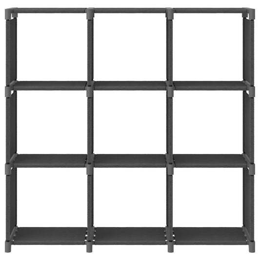 Mobile Per 9 Scatole A Cubo 103X30X107,5 Cm In Tessuto Grigio
