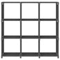 Mobile Per 9 Scatole A Cubo 103X30X107,5 Cm In Tessuto Grigio