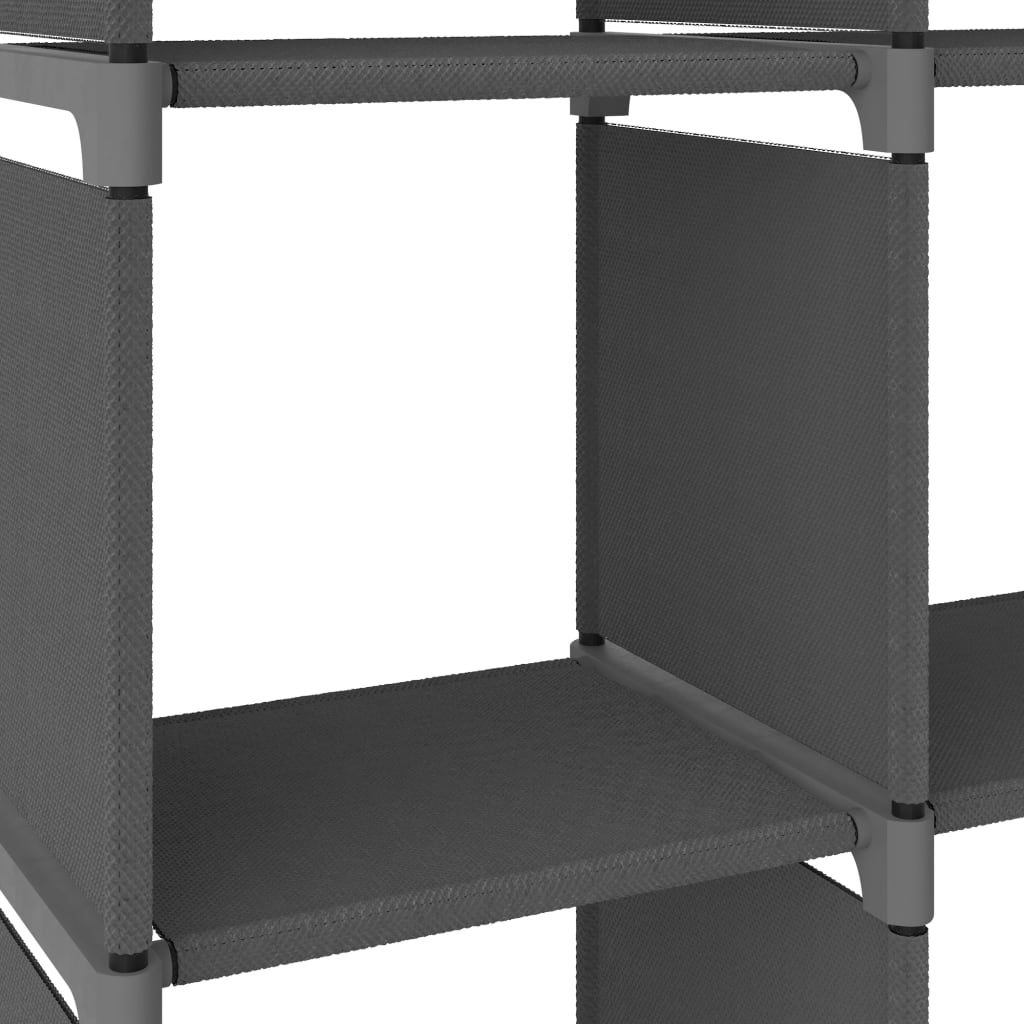 Mobile Per 9 Scatole A Cubo 103X30X107,5 Cm In Tessuto Grigio
