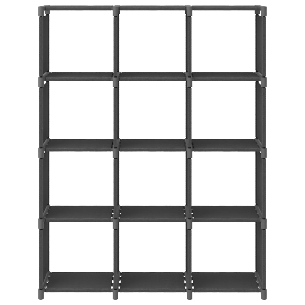 Mobile Per 9 Scatole A Cubo 103X30X107,5 Cm In Tessuto Grigio