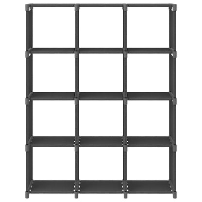 Mobile Per 9 Scatole A Cubo 103X30X107,5 Cm In Tessuto Grigio