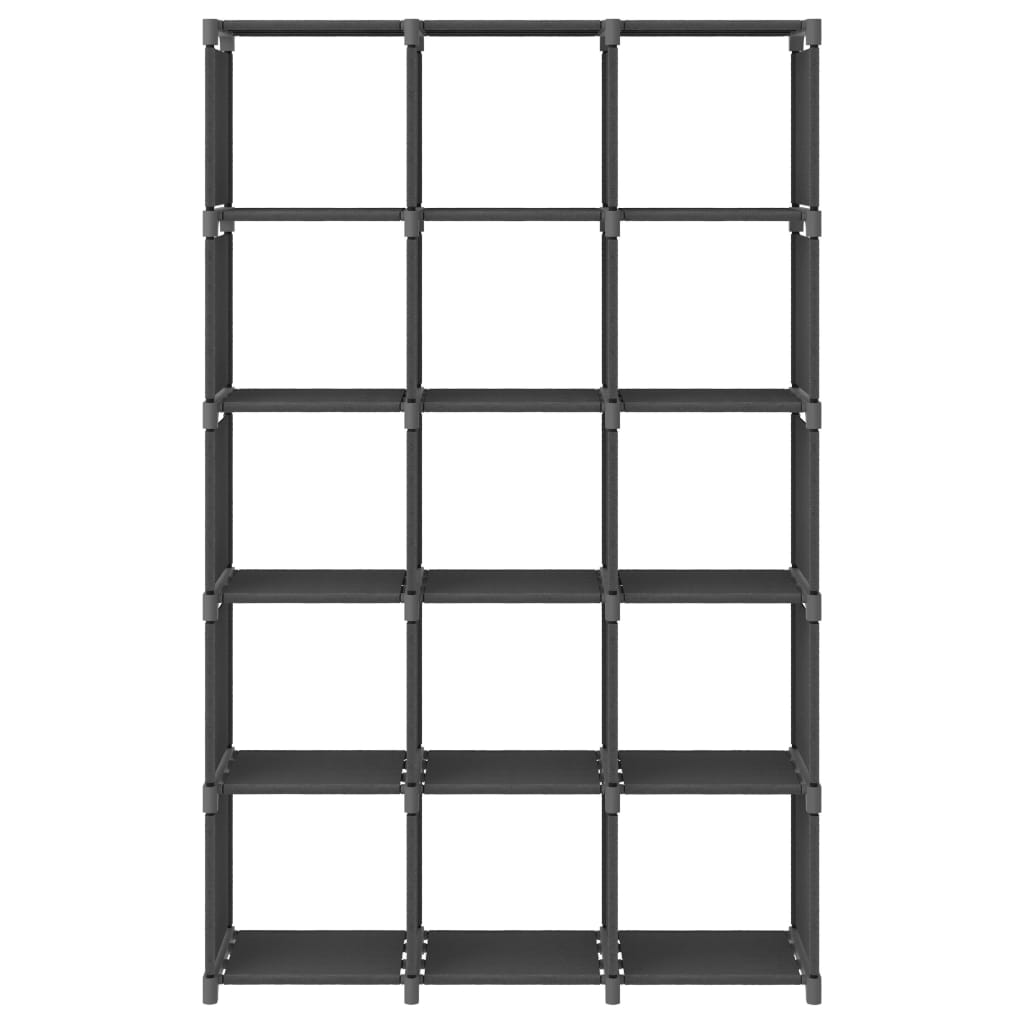 Mobile Per 9 Scatole A Cubo 103X30X107,5 Cm In Tessuto Grigio