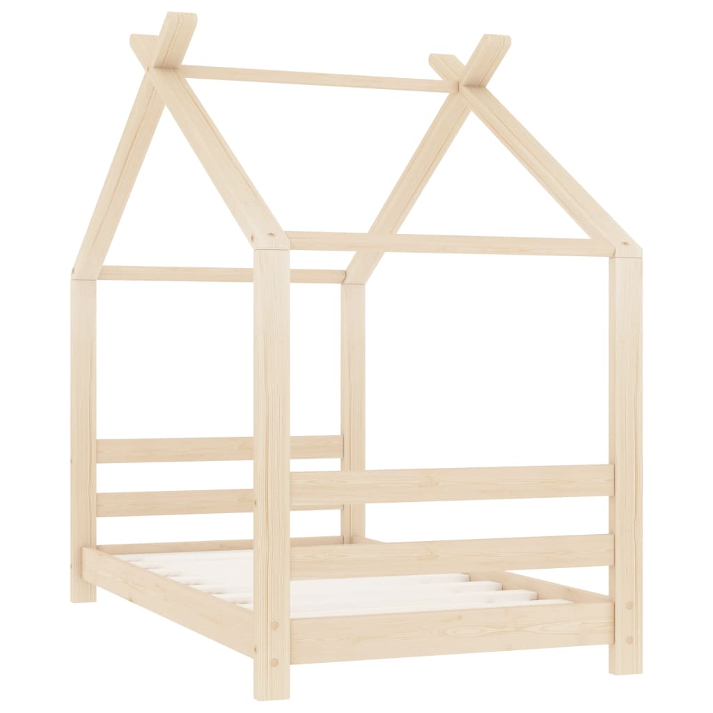 Giroletto Per Bambini In Legno Massello Di Pino 80X160Cm