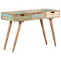 Tavolo Da Trucco Con Specchio 112X45X76 Cm Massello Di Recupero