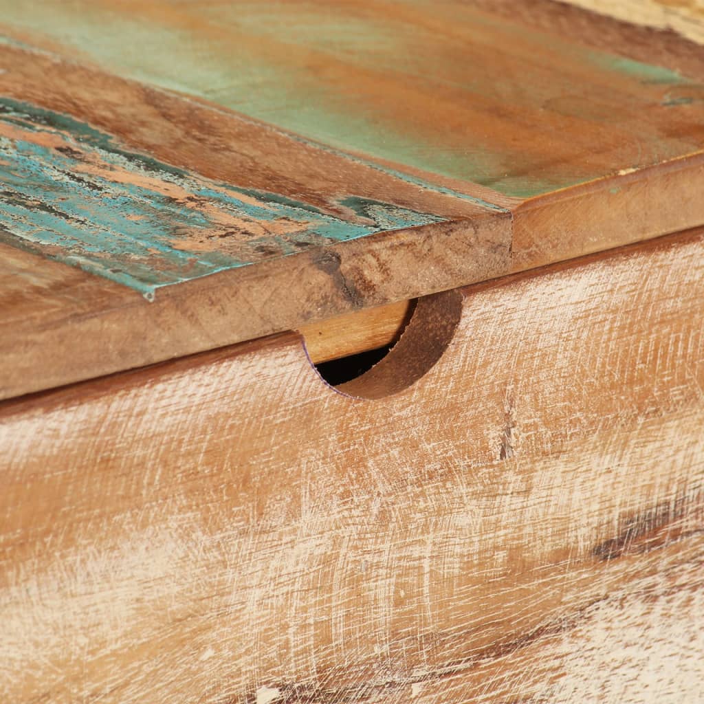 Tavolo Da Trucco Con Specchio 112X45X76 Cm Massello Di Recupero