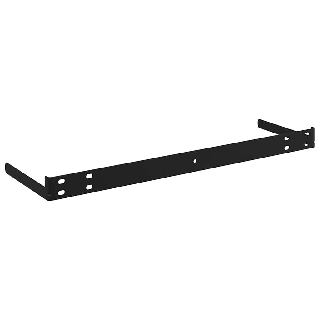 Scaffali A Parete 2 Pz 120X23,5X3,8 Cm In Mdf Bianco Lucido