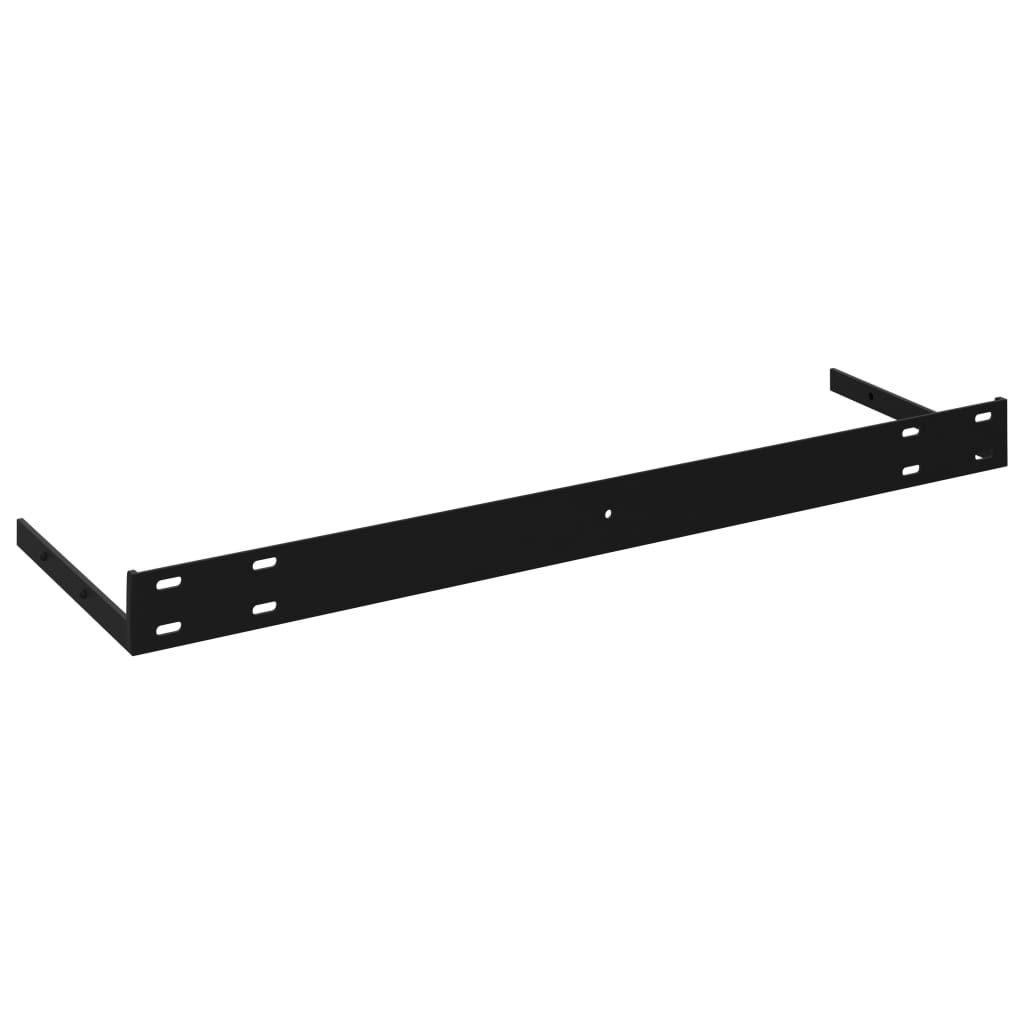 Scaffali A Parete 2 Pz 120X23,5X3,8 Cm In Mdf Bianco Lucido
