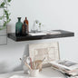Scaffali A Parete 2 Pz 60X23,5X3,8 Cm In Mdf Nero Lucido