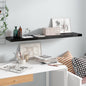 Scaffali A Parete 2 Pz 60X23,5X3,8 Cm In Mdf Nero Lucido