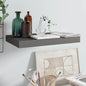 Scaffali A Parete 4 Pz 90X23,5X3,8 Cm In Mdf Grigio Lucido