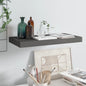 Scaffali A Parete 4 Pz 90X23,5X3,8 Cm In Mdf Grigio Lucido