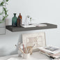 Scaffali A Parete 4 Pz 90X23,5X3,8 Cm In Mdf Grigio Lucido
