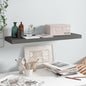 Scaffali A Parete 4 Pz 90X23,5X3,8 Cm In Mdf Grigio Lucido