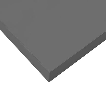 Scaffali A Parete 4 Pz 90X23,5X3,8 Cm In Mdf Grigio Lucido