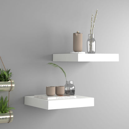 Scaffali A Parete 4 Pz Bianchi 120X23,5X3,8 Cm In Mdf Bianco