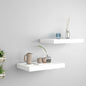 Scaffali A Parete 4 Pz Bianchi 120X23,5X3,8 Cm In Mdf Bianco