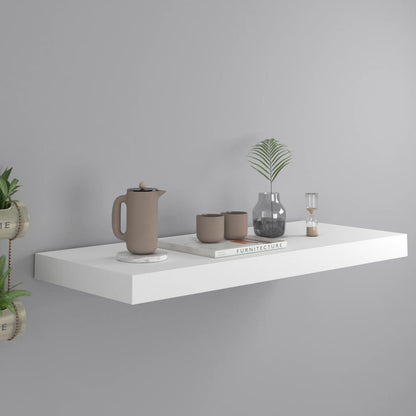 Scaffali A Parete 4 Pz Bianchi 120X23,5X3,8 Cm In Mdf Bianco