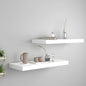 Scaffali A Parete 4 Pz Bianchi 120X23,5X3,8 Cm In Mdf Bianco