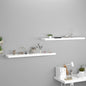 Scaffali A Parete 4 Pz Bianchi 120X23,5X3,8 Cm In Mdf Bianco