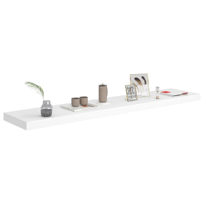 Scaffali A Parete 4 Pz Bianchi 120X23,5X3,8 Cm In Mdf Bianco