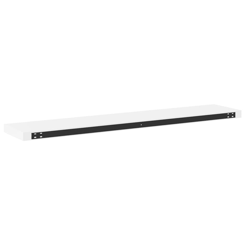 Scaffali A Parete 4 Pz Bianchi 120X23,5X3,8 Cm In Mdf Bianco