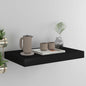 Scaffali A Parete 4 Pz Neri 120X23,5X3,8 Cm In Mdf Nero