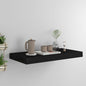 Scaffali A Parete 4 Pz Neri 120X23,5X3,8 Cm In Mdf Nero