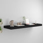 Scaffali A Parete 4 Pz Neri 120X23,5X3,8 Cm In Mdf Nero