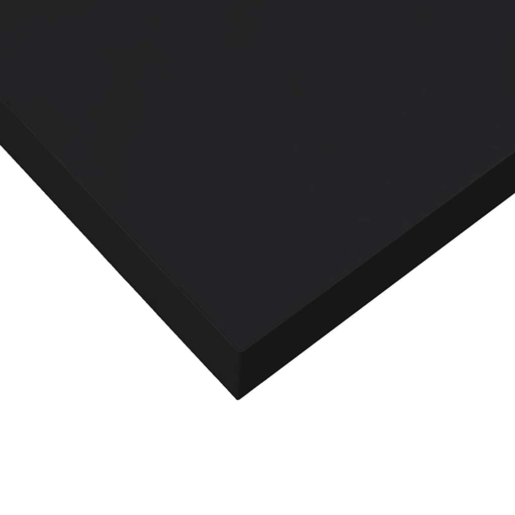 Scaffali A Parete 4 Pz Neri 120X23,5X3,8 Cm In Mdf Nero