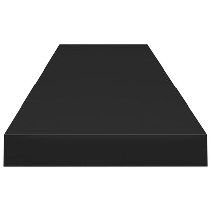 Scaffali A Parete 4 Pz Neri 120X23,5X3,8 Cm In Mdf Nero