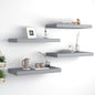 Scaffali A Parete 2 Pz Grigi 90X23,5X3,8 Cm In Mdf Grigio