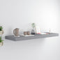 Scaffali A Parete 2 Pz Grigi 90X23,5X3,8 Cm In Mdf Grigio
