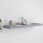 Scaffali A Parete 2 Pz Grigi 90X23,5X3,8 Cm In Mdf Grigio