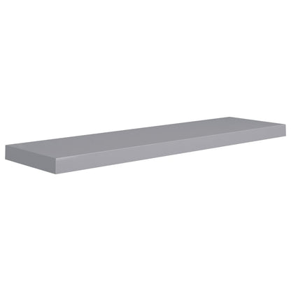Scaffali A Parete 2 Pz Grigi 90X23,5X3,8 Cm In Mdf Grigio