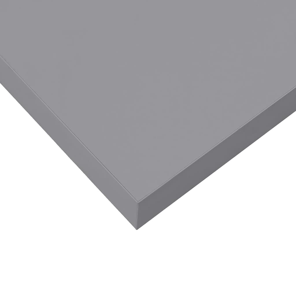 Scaffali A Parete 2 Pz Grigi 90X23,5X3,8 Cm In Mdf Grigio