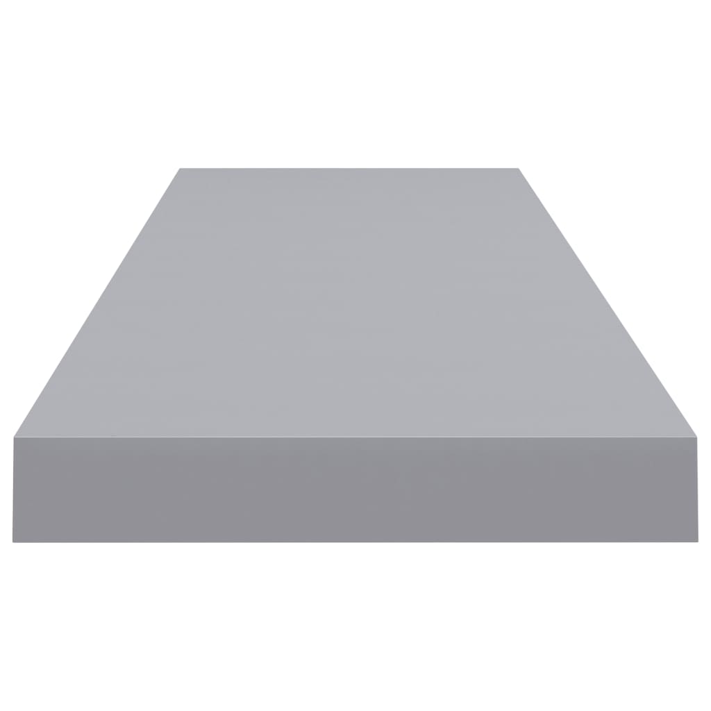 Scaffali A Parete 2 Pz Grigi 90X23,5X3,8 Cm In Mdf Grigio