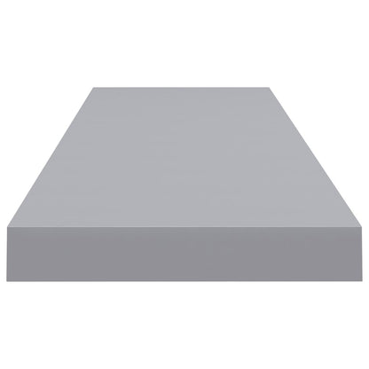 Scaffali A Parete 2 Pz Grigi 90X23,5X3,8 Cm In Mdf Grigio