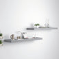 Scaffali A Parete 2 Pz Grigi 90X23,5X3,8 Cm In Mdf Grigio
