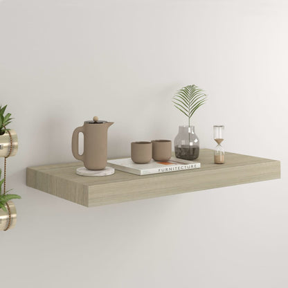 Scaffali A Parete 4 Pz 60X23,5X3,8 Cm In Mdf Rovere