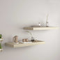 Scaffali A Parete 4 Pz 60X23,5X3,8 Cm In Mdf Rovere