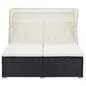 Lettino Prendisole A 2 Posti Con Cuscino In Polyrattan