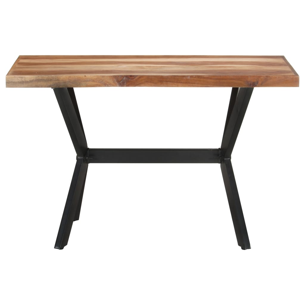 Tavolo Da Pranzo Legno Massello Con Finitura Ambra
