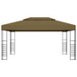 Gazebo Da Giardino 6X3X2,7 M Grigio 180 G/M²
